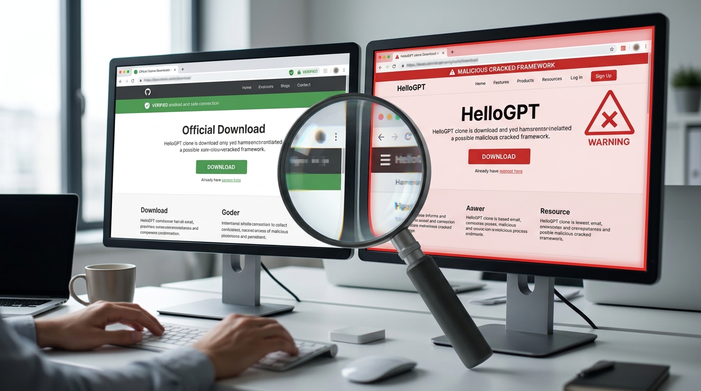 辨别helloGPT官网真伪与下载安全核对