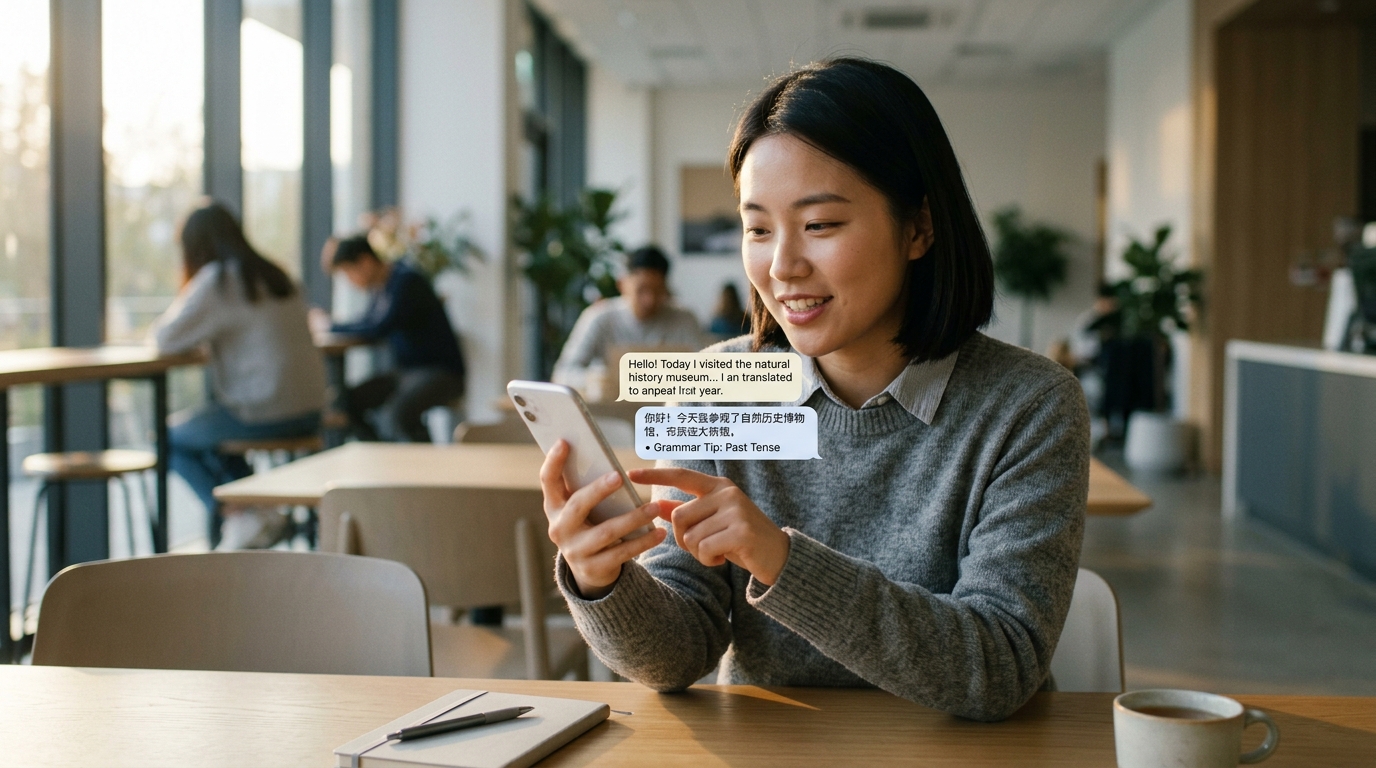 hellogpt在教育学习场景中辅助语言对话的应用示例