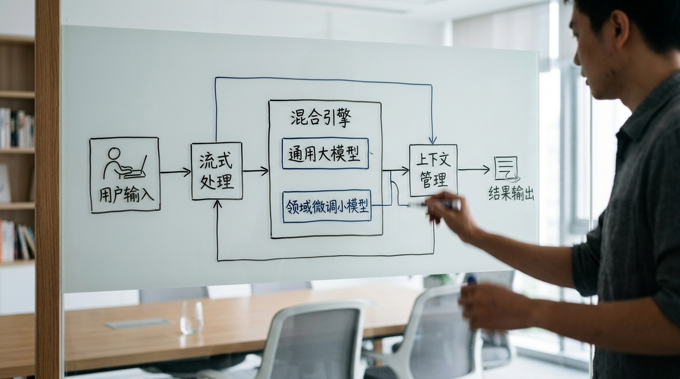 hellogpt技术架构与工作流程示意图